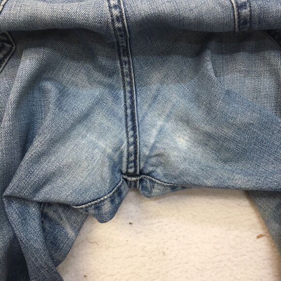 AG ADRIANO GOLDSCHMIED Graduate Jeans Women 33x26 Fray Ankle Light Wash Blue - Picture 10 of 16